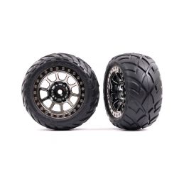 Traxxas kolo 2.2", disk černě chromovaný, pneu Anaconda (2) (zadní) - 1