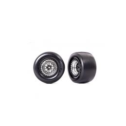 Traxxas kolo, disk Weld chrom/černý, pneu smoke (2) (zadní) - 1