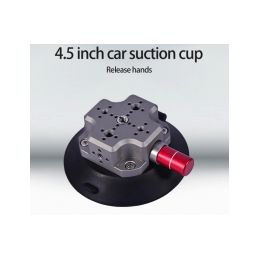 CNC Quick Release Vehicle Suction Mount (4.5inch) Titanium - 2