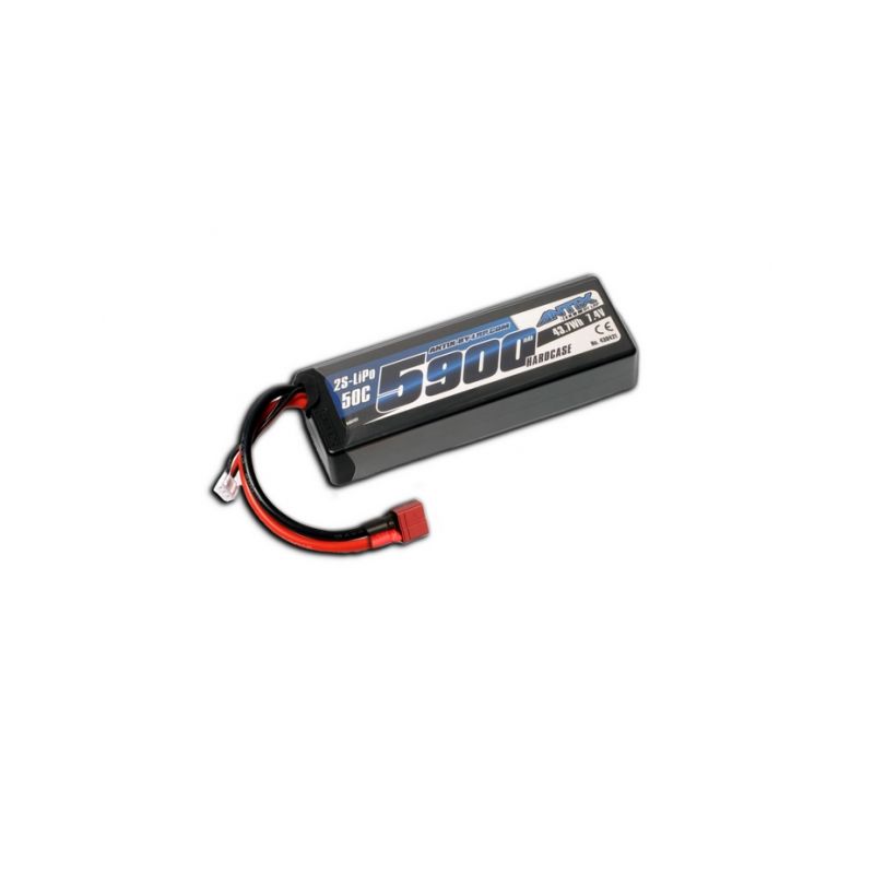 ANTIX by LRP 5900mAh - 7.4V - 50C LiPo Car Stickpack Hardcase - T-DYN konektor - 1