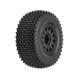 Pneu GLADIATOR SC 2.2"/3.0" (M3 Soft směs) nalepené na černém disku, 1 pár - 1