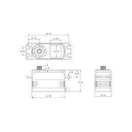 D1S DRIFT HiVOLT CORELESS Digital servo LOW PROFILE (18,5 kg-0,08s/60°) - 5