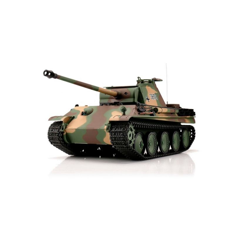 TORRO tank 1/16 RC Panther verze G flekatá kamufláž - BB Airsoft+IR - 1