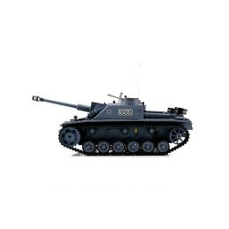 TORRO tank 1/16 RC Sturmgeschütz III, provedení G, šedá kamufláž-BB Airsoft (kovové pásy) - 3