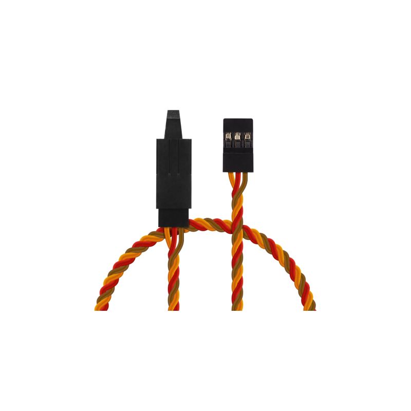 Prodlužovací kabel kroucený 90cm JR s pojistkou (PVC) - 1