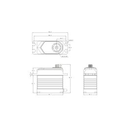 T45 HiVOLT CORELESS Digital servo (45 kg-0,13s/60°) - 5