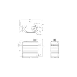 T55 HiVOLT CORELESS Digital servo (55 kg-0,19s/60°) - 5