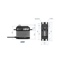 MIBO 1/8 Waterproof (0.085s/45kg/8.4V) Brushless Servo - 3