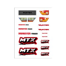 MTX - nálepky- červené - 1