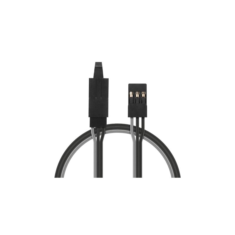 Prodlužovací kabel Černý 15cm JR s Pojistkou - 1