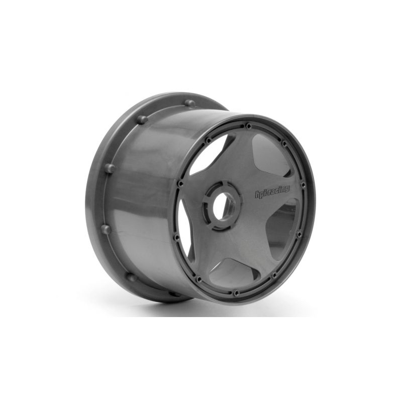 Super Star Wheel Gunmetal Rear (120X75Mm) - 1