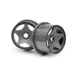 Super Star Wheel Gunmetal Rear (120X75Mm) - 3