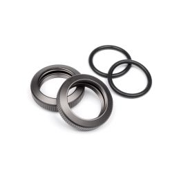 Shock Adjuster Nut 20Mm (Gunmetal/2Pcs) - 1