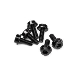 Flanged Cap Head Screw M3X8Mm (6Pcs) - 1