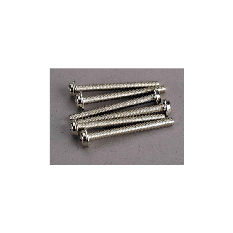 Traxxas šroub křížový M3x30mm s límcem zink. (6) - 1 Traxxas šroub křížový M3x30mm s límcem zink. (6) - 1