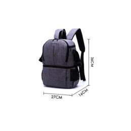 Double-Layer DIY Camera Backpack (Black) - 11