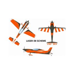 67" Laser 1702mm 20cc Oranžovo-Šedý - 3