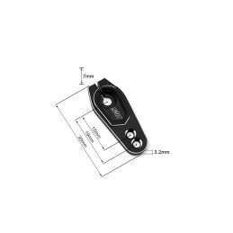 Servo páka hliníková 15 a 19 mm, 25 zubů, černá - 3