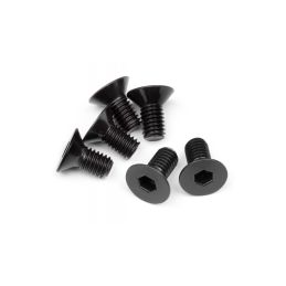 Flat Head Screw M6X12Mm (Hex Socket/6Pcs) - 1