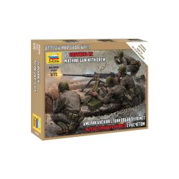 Zvezda figurky - US Browning M2 s vojáky (1:72) - 1