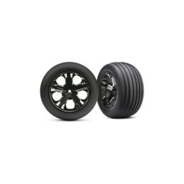 Traxxas kolo 2.8", disk All-Star černý chrom, pneu Ribbed (2) (přední) - 1