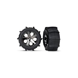 Traxxas kolo 2.8", disk All-Star černý chrom, pneu Paddle (2) - 1