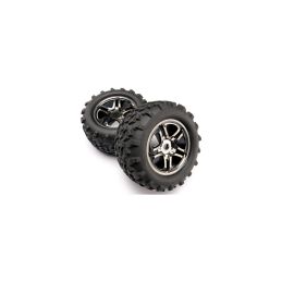Traxxas kolo 3.8", disk Split Spoke černý chrom, pneu Maxx (2) - 1
