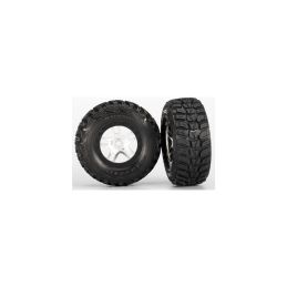 Traxxas kolo 2.2/3.0", disk SCT Split-Spoke saténový-černý, pneu Kumho S1 (2) - 1