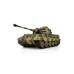 TORRO tank 1/16 RC Königstiger vícebarevná kamufláž - IR - Kouř - 1