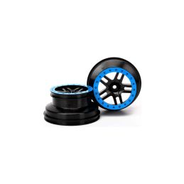 Traxxas disk 2.2/3.0" SCT Split-Spoke černý-modrý (2) - 1