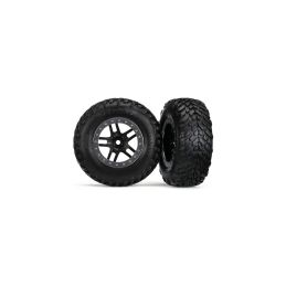 Traxxas kolo 2.2/3.0", disk SCT Split-Spoke černý-saténový, pneu SCT S1 (2) - 1