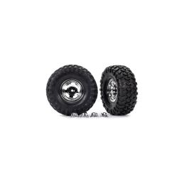 Traxxas kolo 2.2", disk s poklicemi chromovaný, pneu Canyon Trail (2) - 1