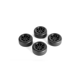 CARTEN nalepené M-Drift gumy na černých 8 papr. diskách +1mm, 4 ks. - 1