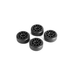 CARTEN nalepené M-Drift gumy na černých 10 papr. diskách +1mm, 4 ks. - 1