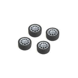 CARTEN nalepené M-Rally gumy na šedých 10 papr. diskách +1mm, 4 ks. - 1