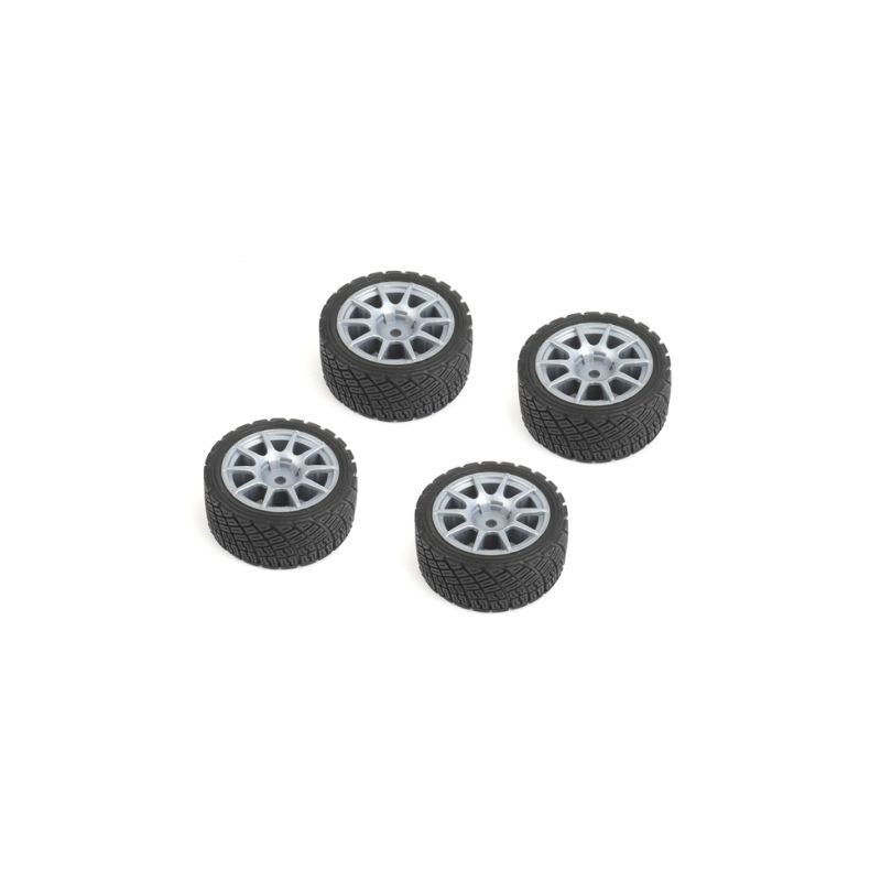 CARTEN nalepené M-Rally gumy na šedých 10 papr. diskách +1mm, 4 ks. - 1