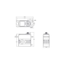 BH922S SSR HiVOLT BRUSHLESS Digital servo (22 kg-0,055s/60°) - 4