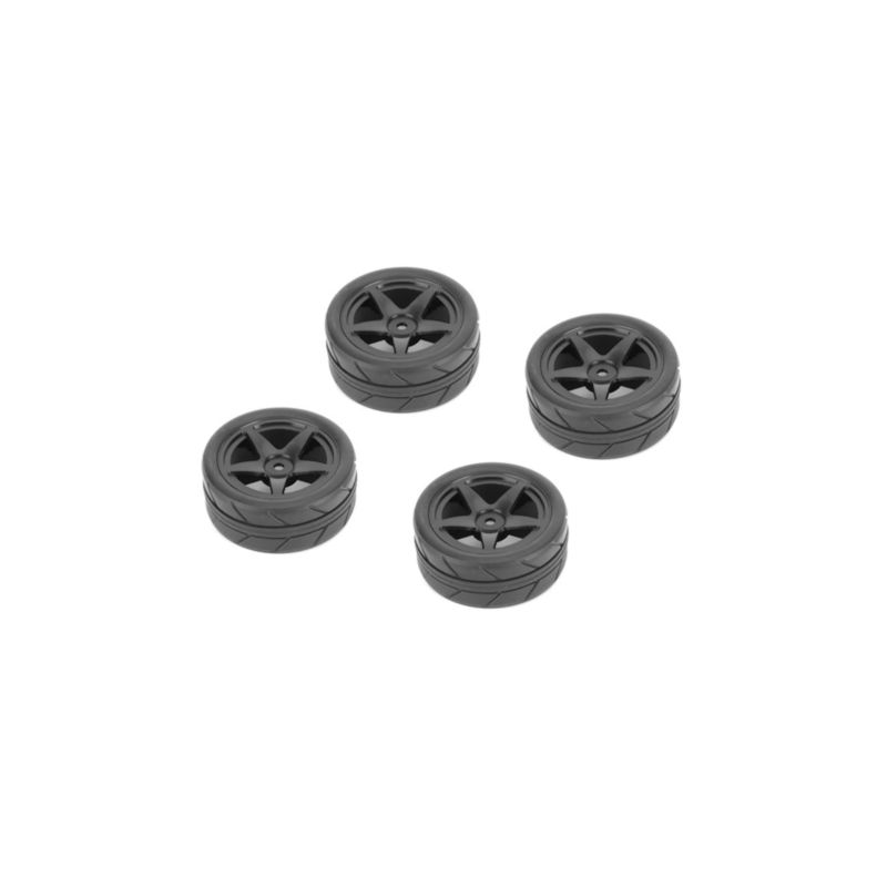 CARTEN nalepené profil gumy 26mm na černých 5 papr. diskách, 4 ks. - 1