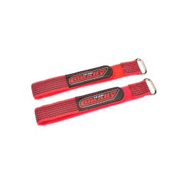 CORALLY stahovací pásky 250x20mm, červené, 2 ks. - 1