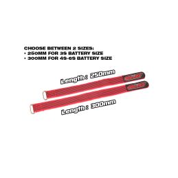 CORALLY stahovací pásky 250x20mm, červené, 2 ks. - 4
