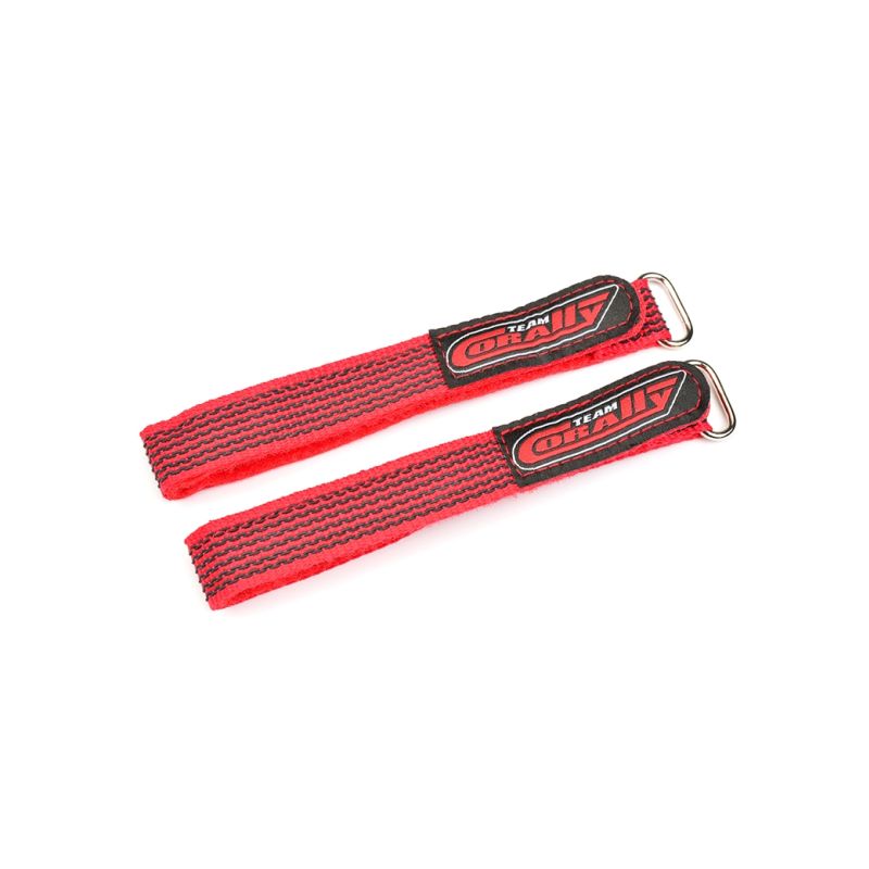 CORALLY stahovací pásky 350x20mm, červené, 2 ks. - 1