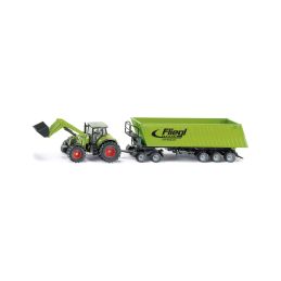 SIKU Farmer - Traktor s předním nakladačem a přívěsem 1:50 - 1