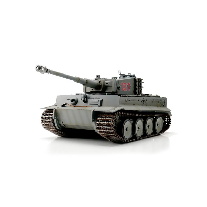 1/16 RC Tiger I Tank IR - zimní kamufláž světle šedá - 1