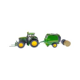 SIKU Farmer - Traktor John Deere + balíkovačka 1:32 - 1