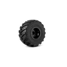 MONSTER TRUCK 141/75mm nalepené gumy, černé disky s 12mm šestihranem, 2 ks. - 1