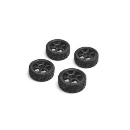 CARTEN nalepené Rally gumy 26mm na černých 6 papr. diskách, 0mm OFFset, 4 ks. - 1