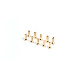 4mm/G4 Gold Works Team/zlaté konektory, 14mm, 10ks. - 1