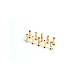 4mm/G4 Gold Works Team/zlaté konektory, 18mm, 10ks. - 1