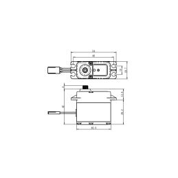 SW-1210SG+ WATERPROOF HiVolt Digitální servo (37kg-0,12s/60°) - 2