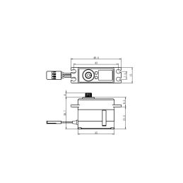 SV-1260MG HiVolt digitální servo (12kg-0,055s/60°) - 2